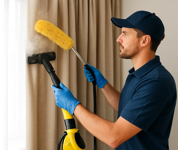 Trusted drapes cleaning technician Matty Curtain Cleaning belfield-nsw QLD