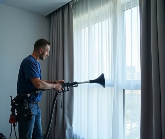 Professional drapes cleaning process tools Matty Curtain Cleaning belfield-nsw